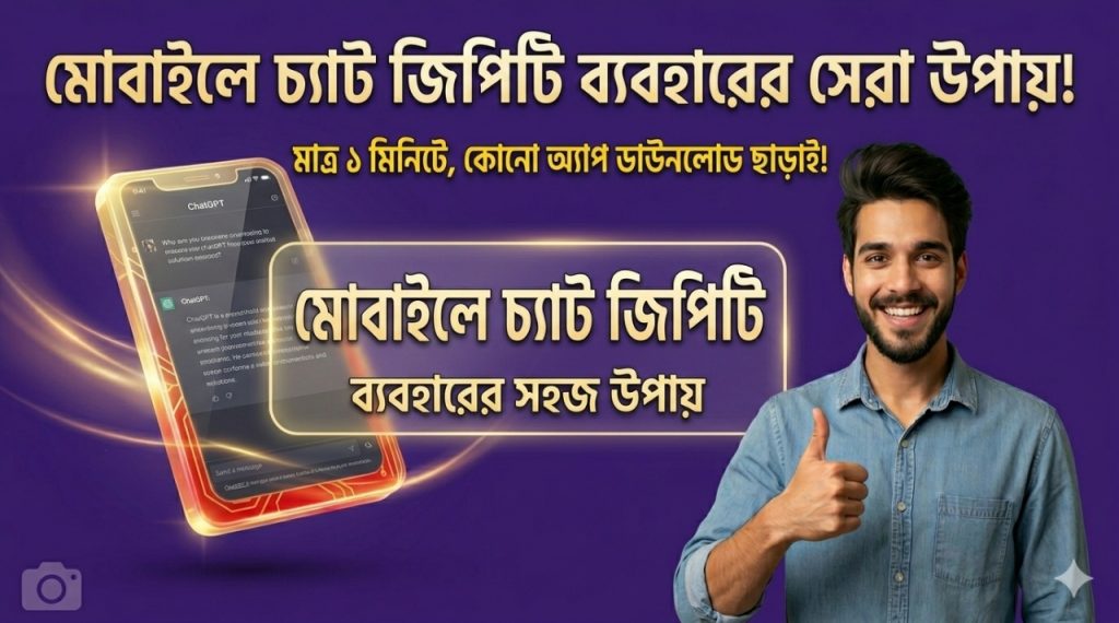 [ছবি - 1] মোবাইলে চ্যাট জিপিটি কীভাবে ব্যবহার করবো, March 7, 2026