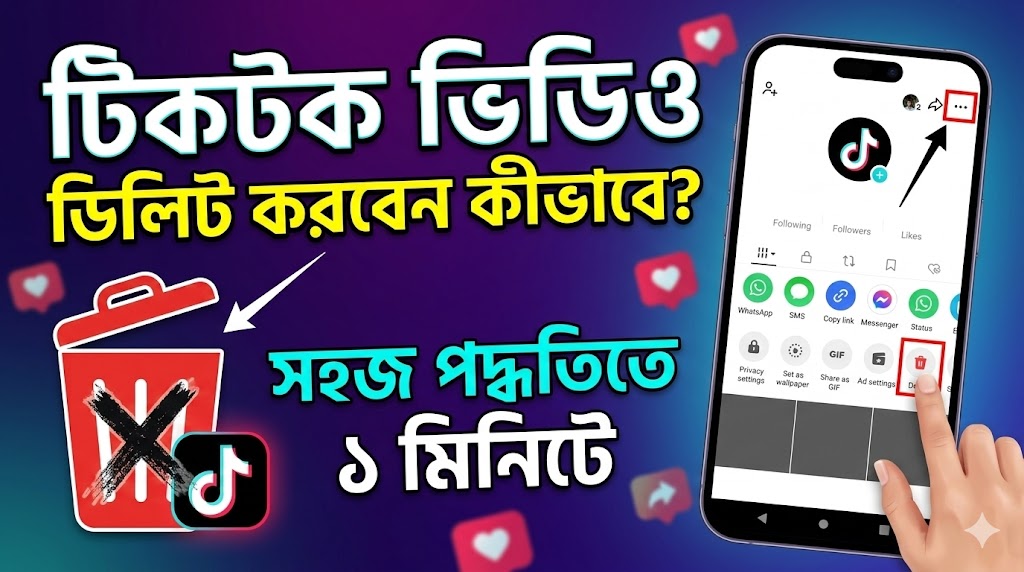 [ছবি - 1] টিকটক ভিডিও ডিলিট করে কিভাবে, সহজ পদ্ধতিতে, March 7, 2026