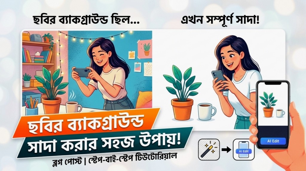 ছবির ব্যাকগ্রাউন্ড সাদা করা যায় যেভাবে - নিখুঁতভাবে