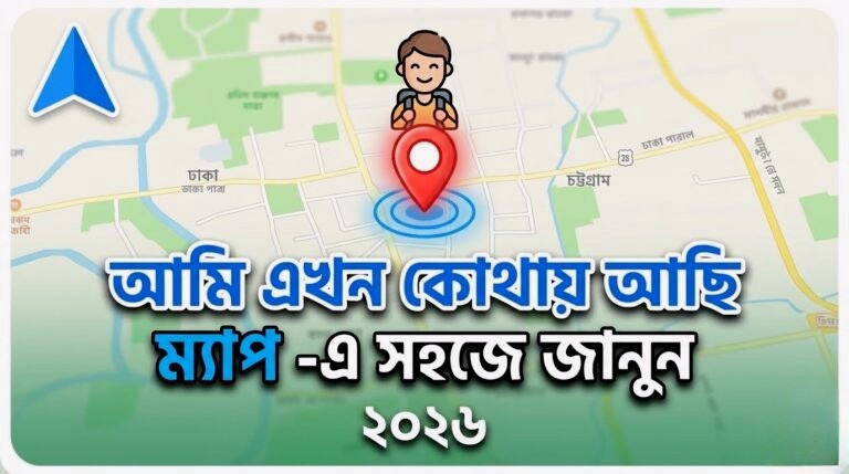 আপনি এখন কোথায় আছেন যেভাবে দেখবেন Google ম্যাপে