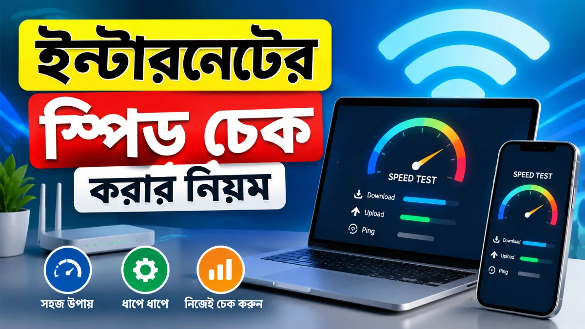 ইন্টারনেটের স্পিড চেক করার নিয়ম