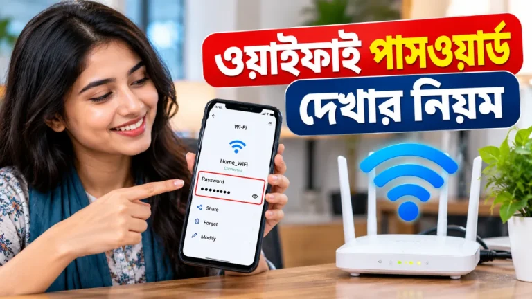 ওয়াইফাই পাসওয়ার্ড দেখার নিয়ম
