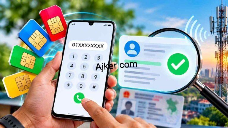 নাম্বার দিয়ে সিম রেজিস্ট্রেশন চেক